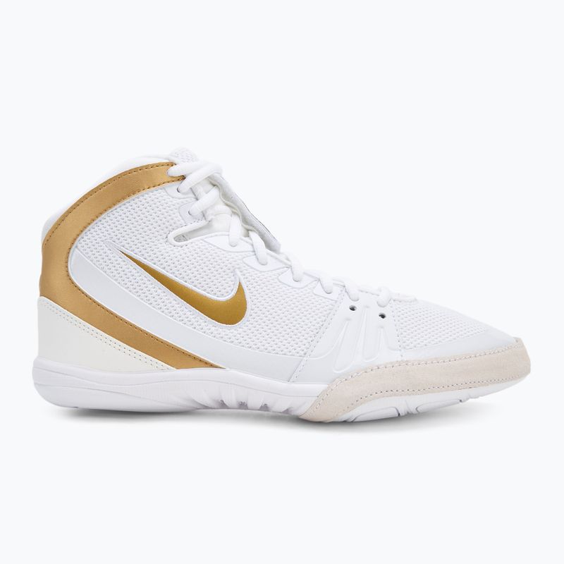 "Nike Freek" balti/metalinio aukso/šaltai pilki bokso bateliai 2