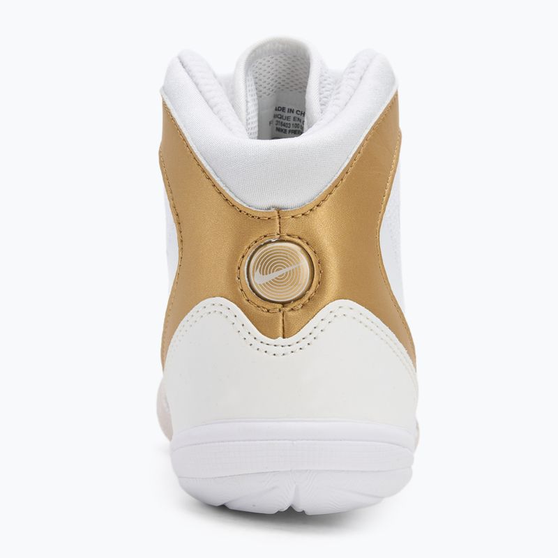 "Nike Freek" balti/metalinio aukso/šaltai pilki bokso bateliai 6