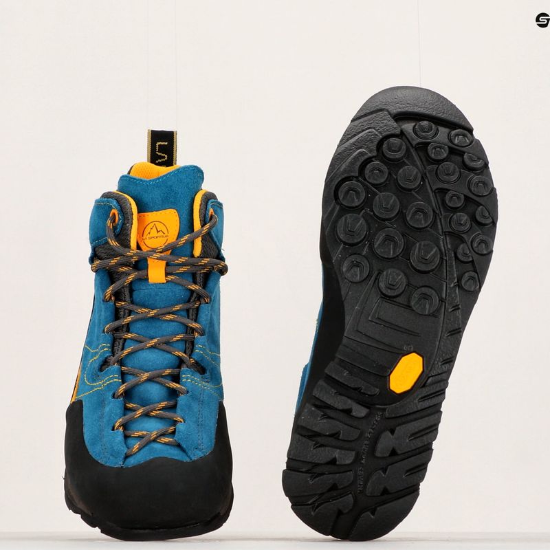 Vyriški trekingo batai La Sportiva Boulder X Mid blue/yellow 8