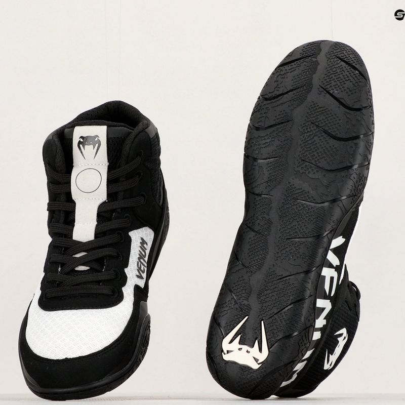 Bokso bateliai Venum Elite Wrestling black/white 8