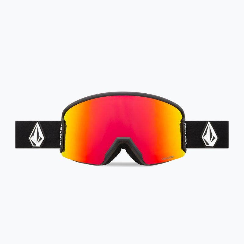 Slidinėjimo akiniai Volcom Garden 2 matte black/red chrome/yellow 2