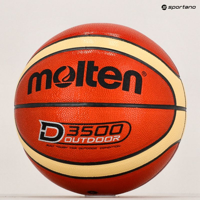 Krepšinio kamuolys Molten B6D3500 orange/ivory dydis 6 6
