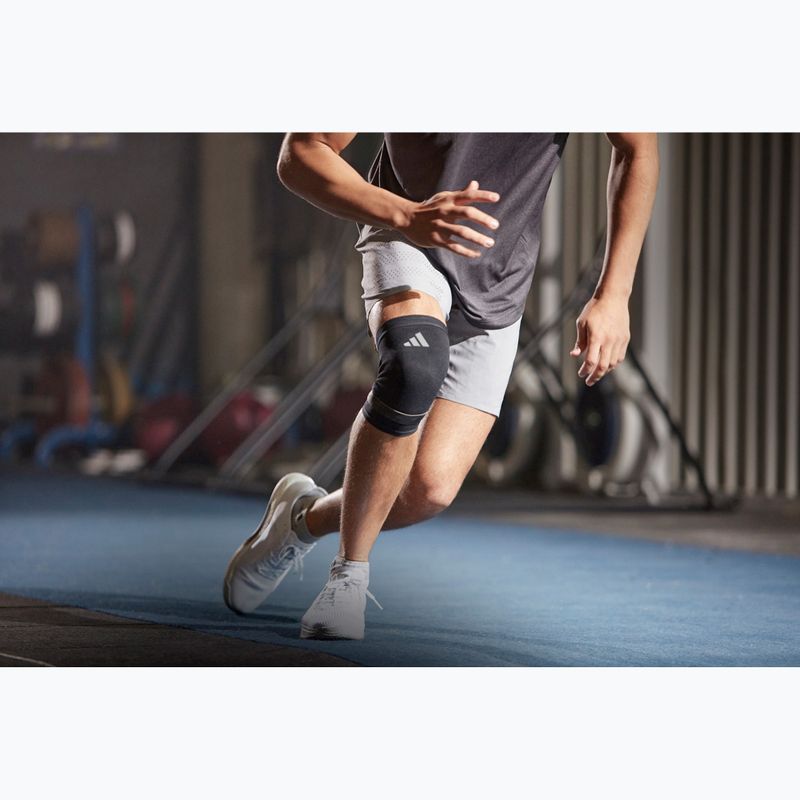 Kelių suspaudimo juosta adidas Performance Knee Support black/ white 4
