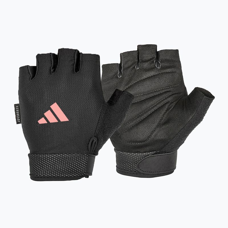 Treniruočių pirštinės adidas Essential Adjustable black/ pink