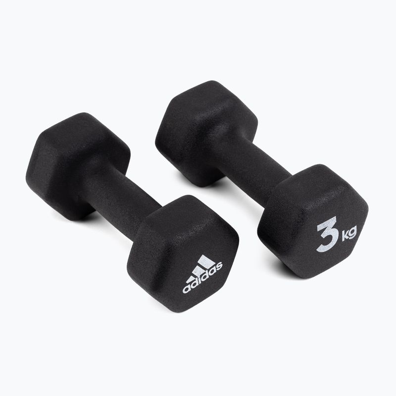 adidas hanteliai 2x3 kg juodi ADWT-10003 2