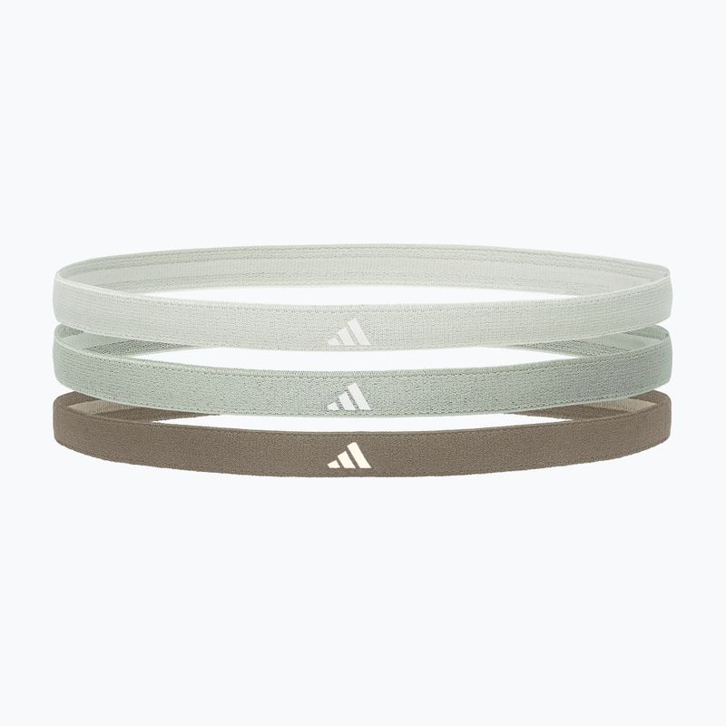 Galvos juosta Adidas Hairbands 3 vnt. linen green/silver green/olive