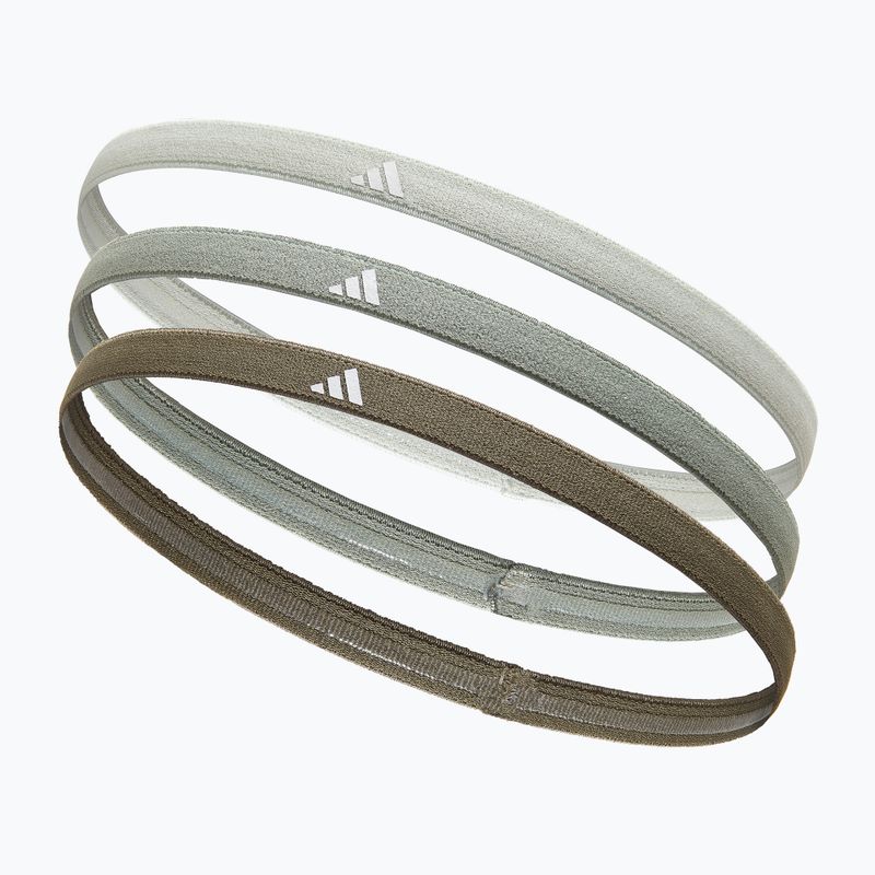 Galvos juosta Adidas Hairbands 3 vnt. linen green/silver green/olive 2