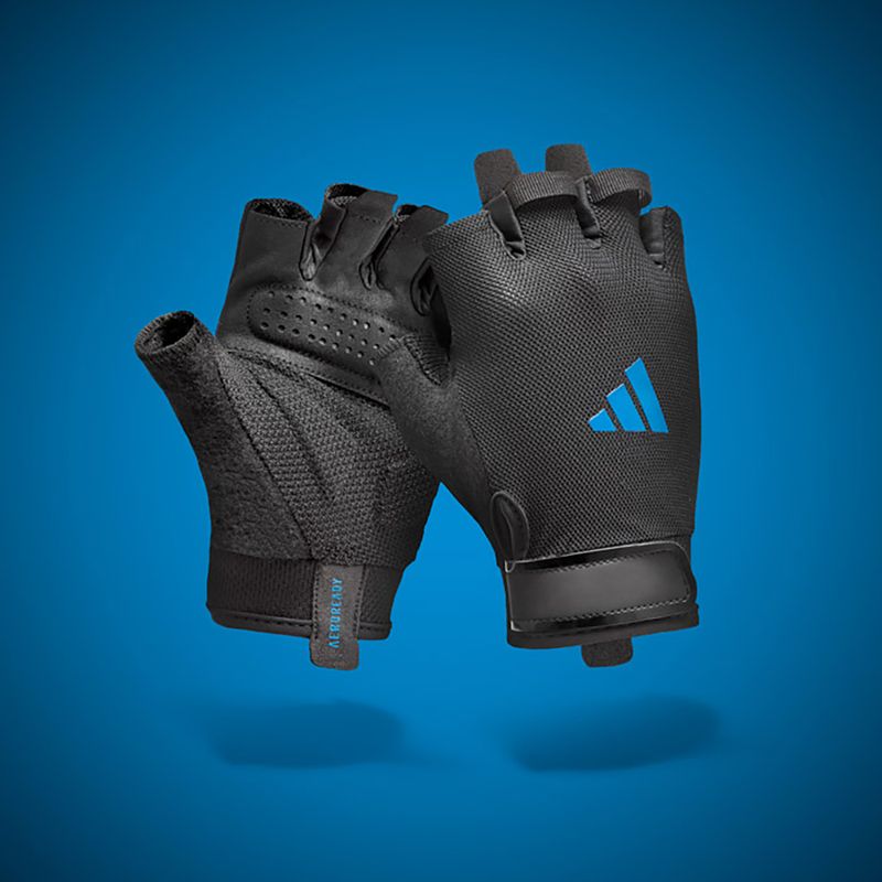 Treniruočių pirštinės adidas Essential Training blue 9