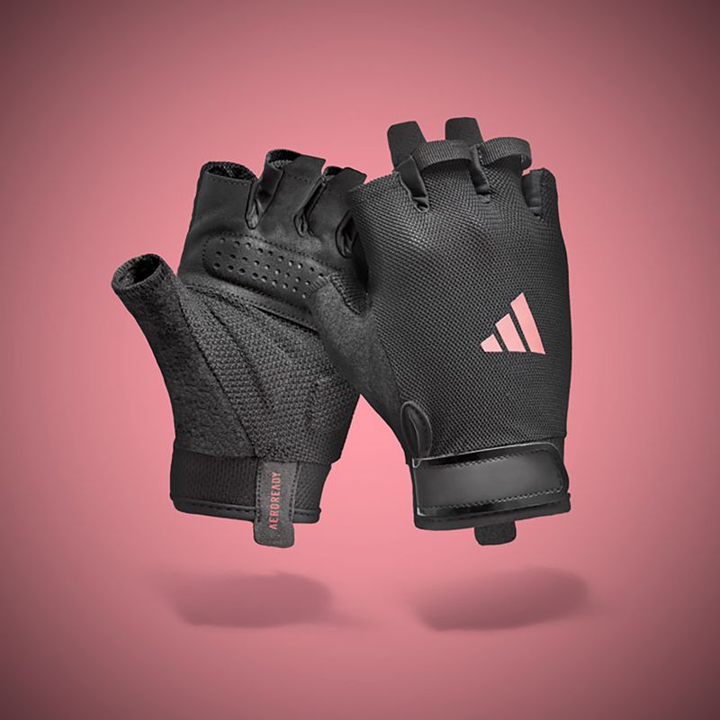 Treniruočių pirštinės adidas Essential Training pink 9