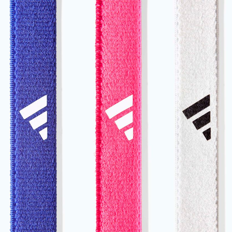 Galvos juostos adidas Hairbands 3 pack lucid blue/lucid pink/white 3