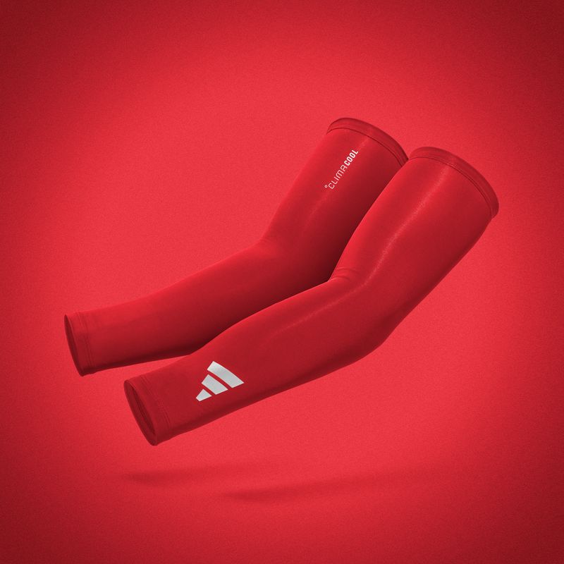 Kompresinės rankovės adidas Climacool Compression Arm Sleeves red 5