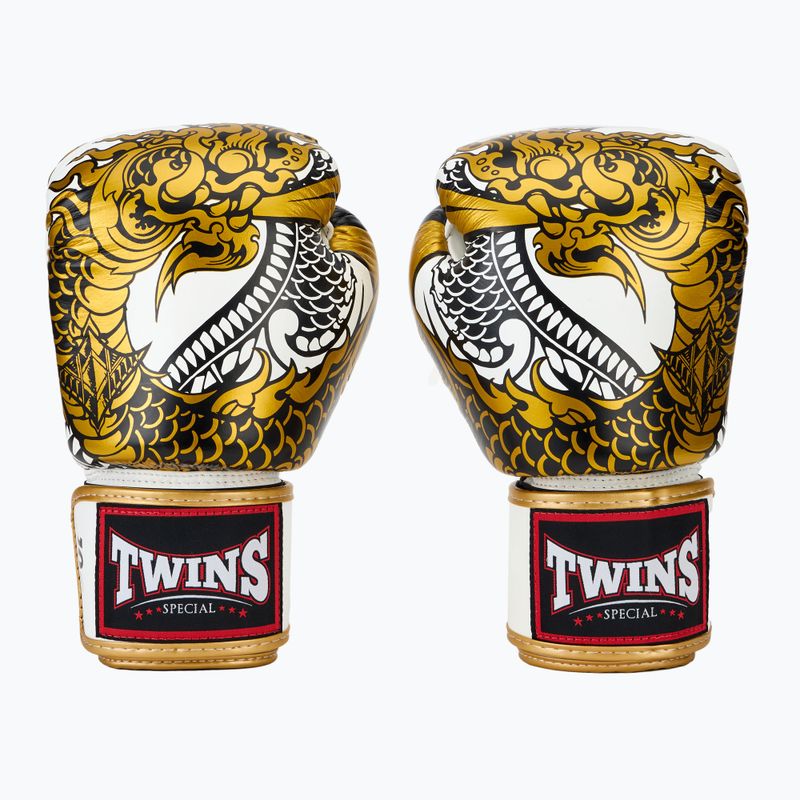 Bokso pirštinės Twins Special Fancy FBGVL3-52 white/gold