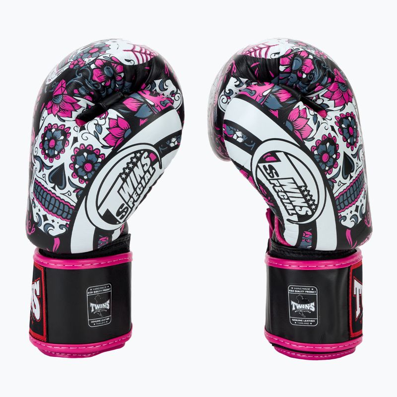 Bokso pirštinės Twins Special Fancy FBGVL3-53 Skull pink/black 4