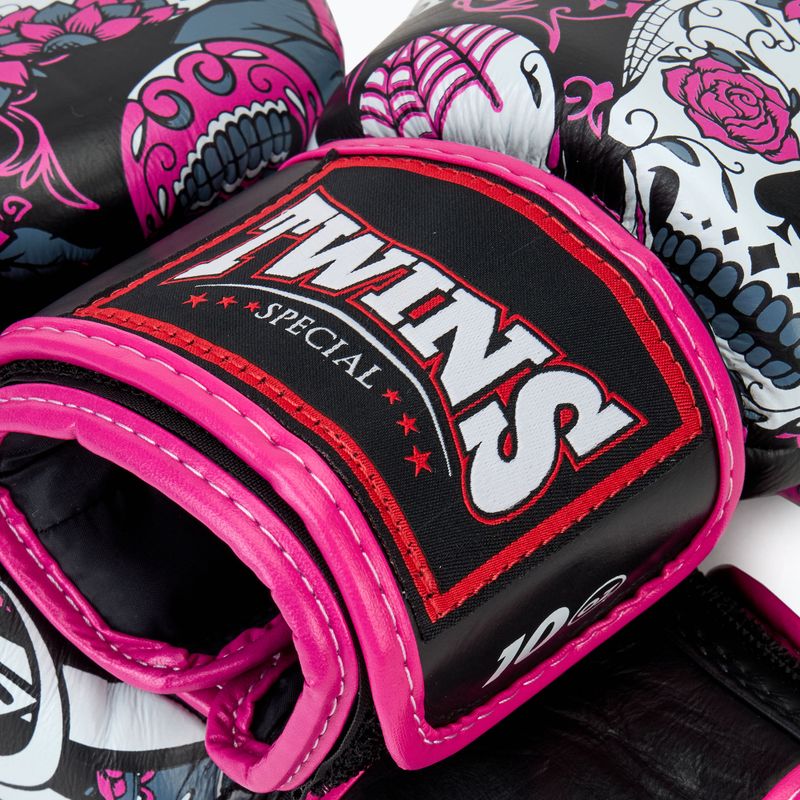 Bokso pirštinės Twins Special Fancy FBGVL3-53 Skull pink/black 5