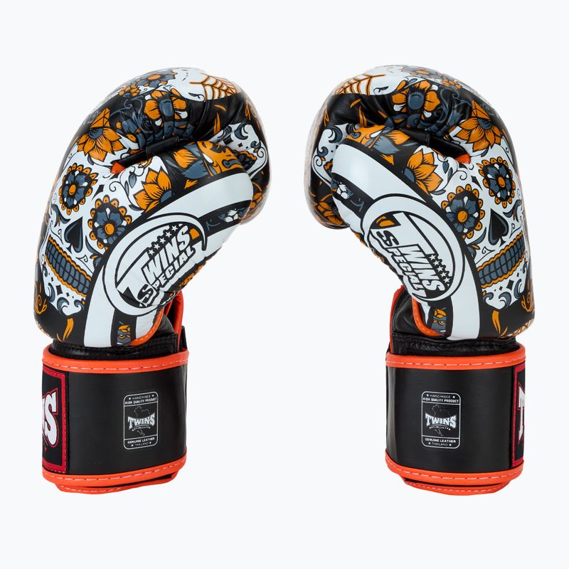 Bokso pirštinės Twins Special Fancy FBGVL3-53 Skull orange/black 4
