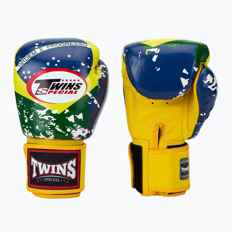 Bokso pirštinės Twins Special FBGVL3-44 Brasil yellow/red/blue