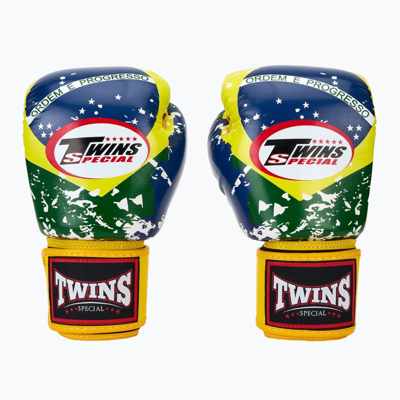 Bokso pirštinės Twins Special FBGVL3-44 Brasil yellow/red/blue