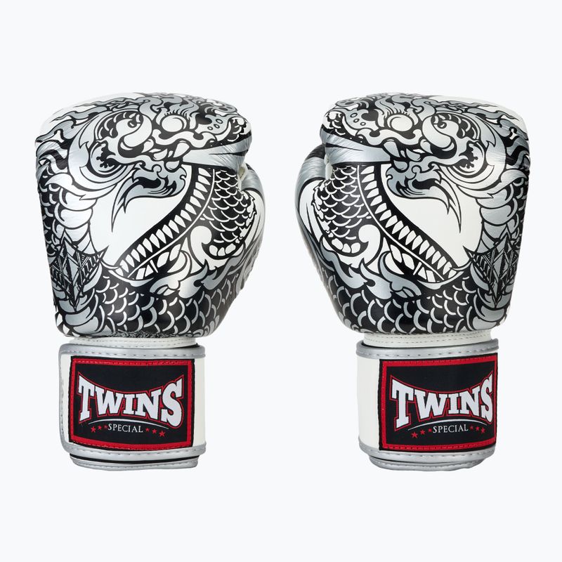 Bokso pirštinės Twins Special Fancy FBGVL3-52 white/silver