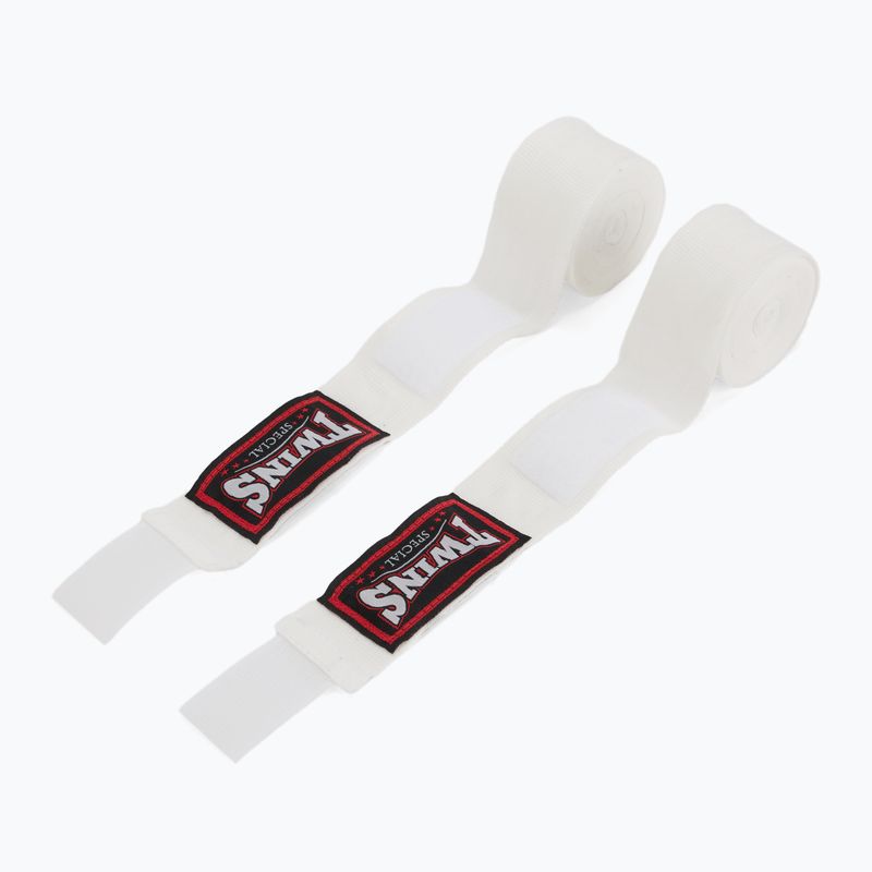 Bokso raiščiai Twins Special CH6 300 cm white 2