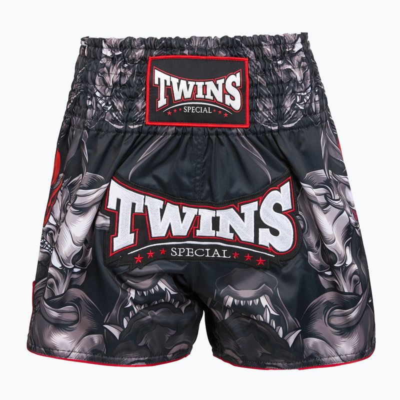 Treniruočių šortai Twins Special Muay Thai Twins Kabuki black/white/red