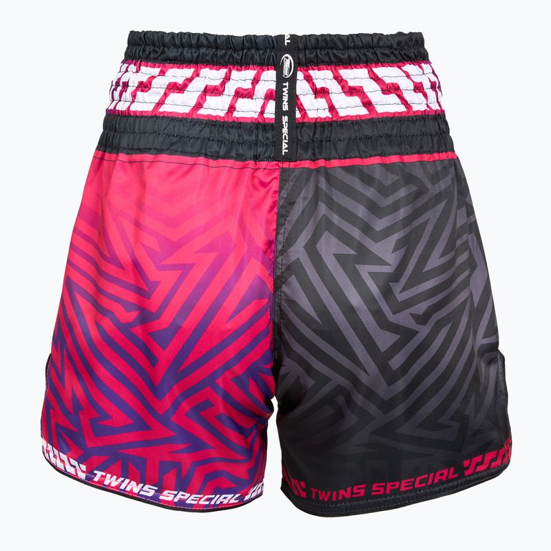 Treniruočių šortai Twins Special Muay Thai Twins Maze brown/pink/blue/white 2