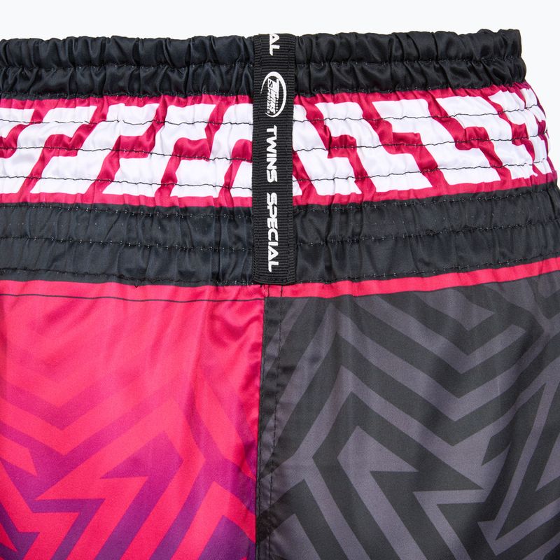Treniruočių šortai Twins Special Muay Thai Twins Maze brown/pink/blue/white 4