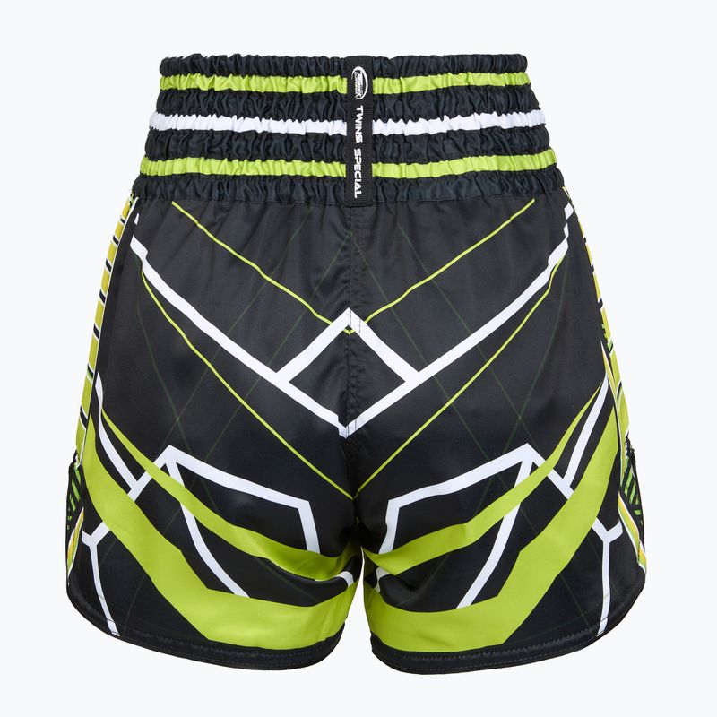 Treniruočių šortai Twins Special Muay Thai Twins Racing black/yellow/white/red 2
