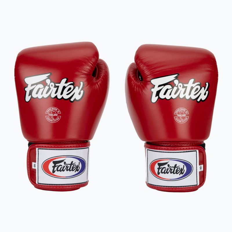 Bokso pirštinės Fairtex Universal "Tight-Fit" Design red 2