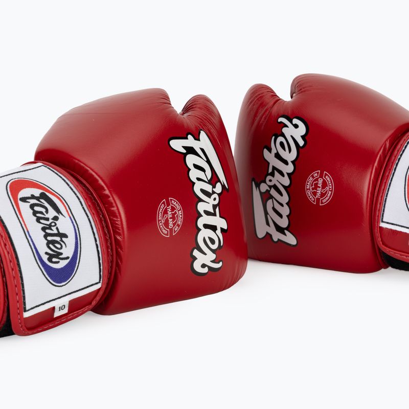 Bokso pirštinės Fairtex Universal "Tight-Fit" Design red 7