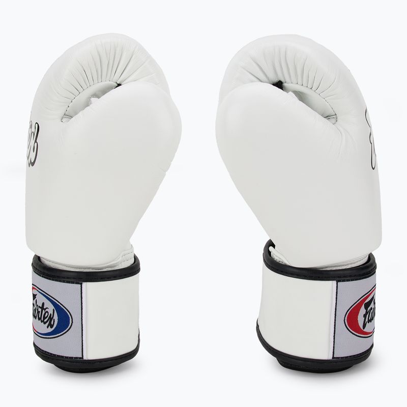 Bokso pirštinės Fairtex Universal "Tight-Fit" Design white 4
