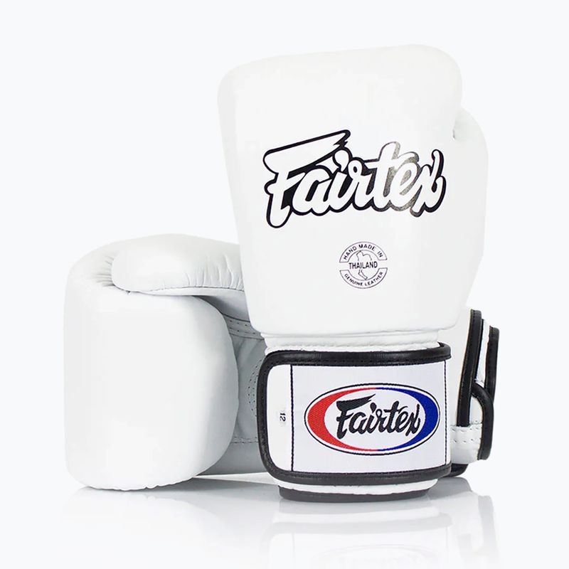 Bokso pirštinės Fairtex Universal "Tight-Fit" Design white 2