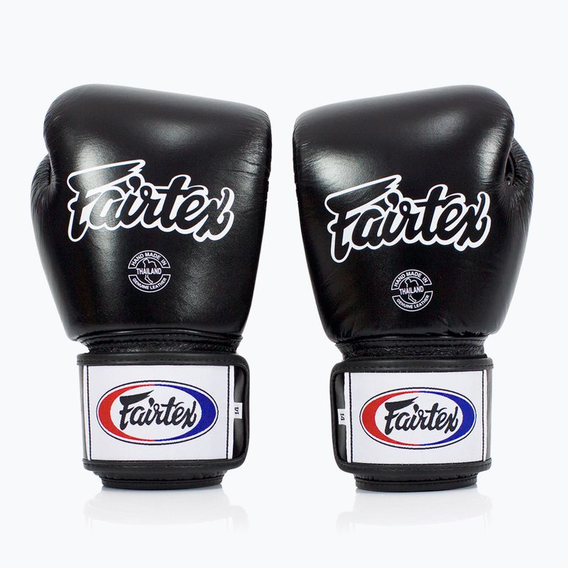 "Fairtex Universal" kvėpuojančios juodos bokso pirštinės