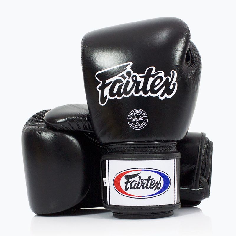 "Fairtex Universal" kvėpuojančios juodos bokso pirštinės 4