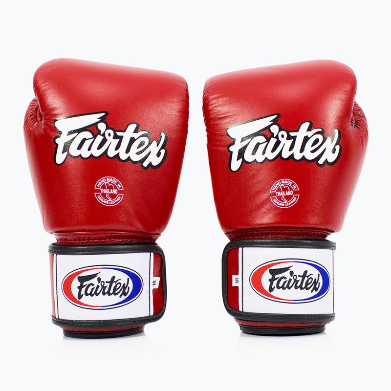"Fairtex Universal" kvėpuojančios raudonos bokso pirštinės
