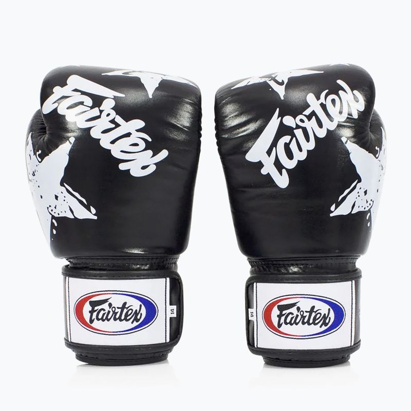 Bokso pirštinės Fairtex "Tight-Fit" Design-Nation Prints Collection black 2