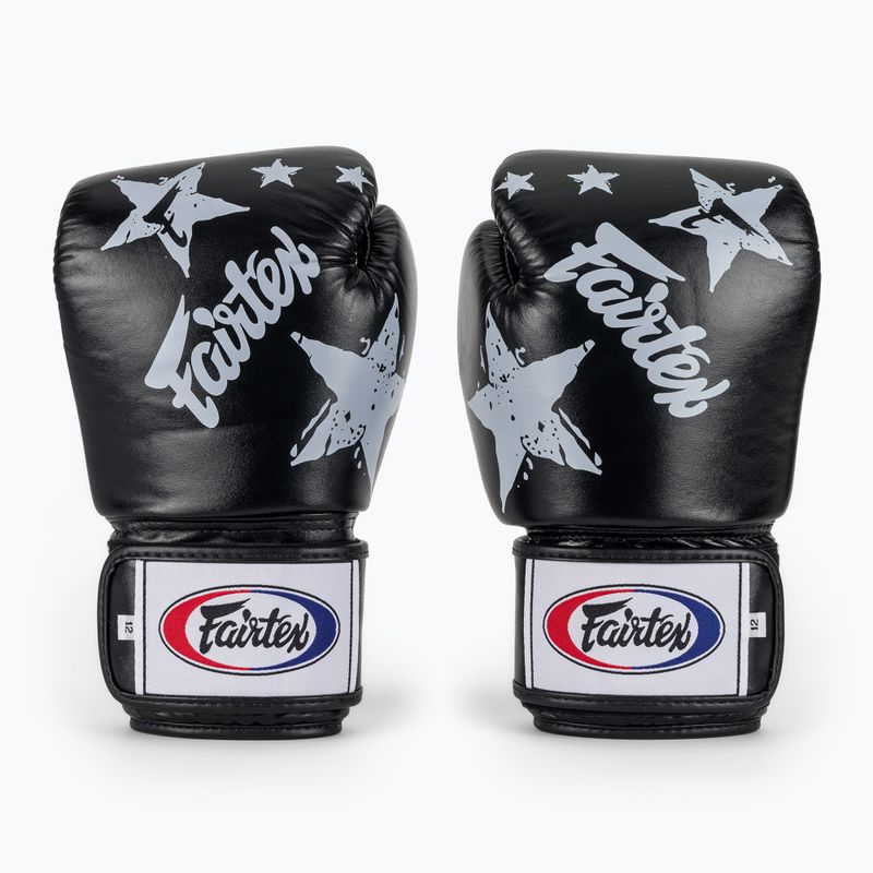 Bokso pirštinės Fairtex "Tight-Fit" Design-Nation Prints Collection black 2