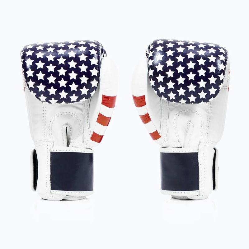 Bokso pirštinės Fairtex Universal "Tight-Fit" Design USA white 2