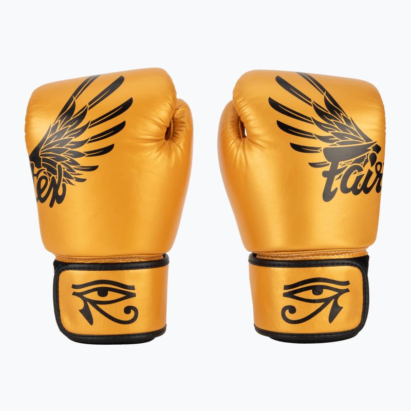 Bokso pirštinės Fairtex Universal "Tight-Fit" Design Falcon gold 2