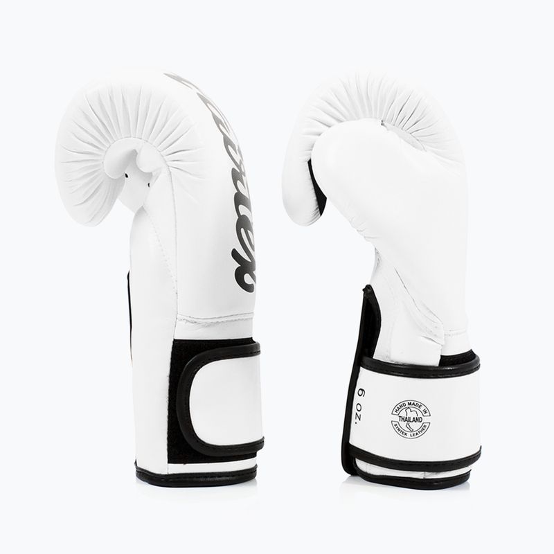 Bokso pirštinės Fairtex Microfiber white 3