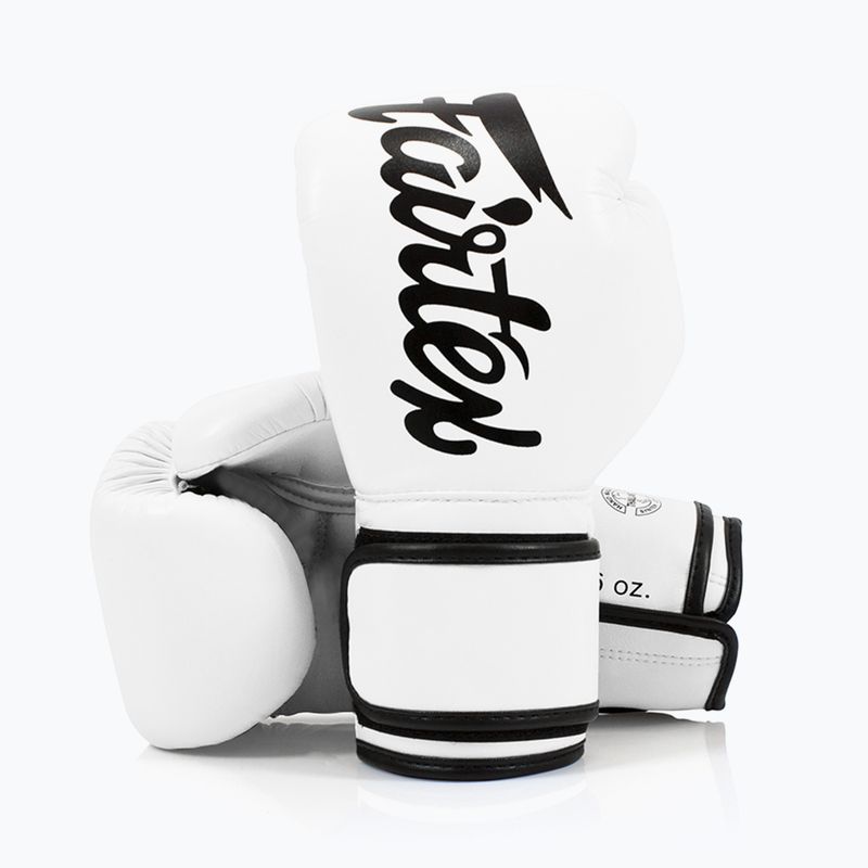 Bokso pirštinės Fairtex Microfiber white 4
