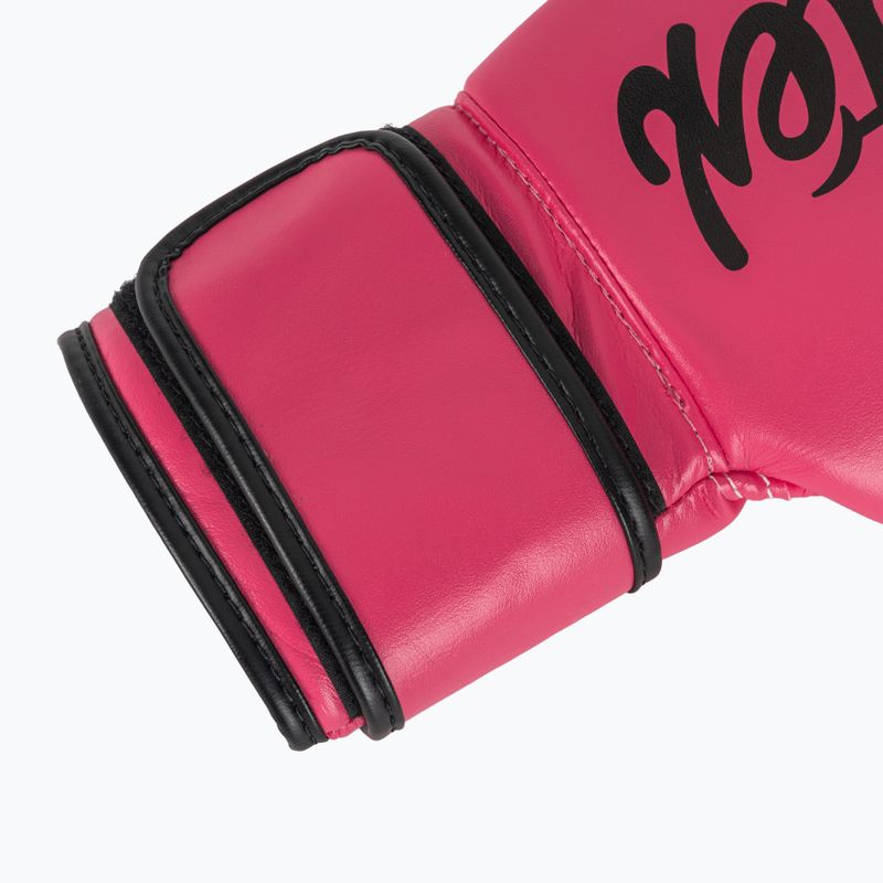 Bokso pirštinės Fairtex Microfiber pink/black 6