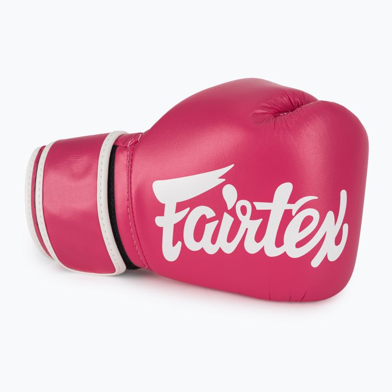 Bokso pirštinės Fairtex Microfiber pink/white 5