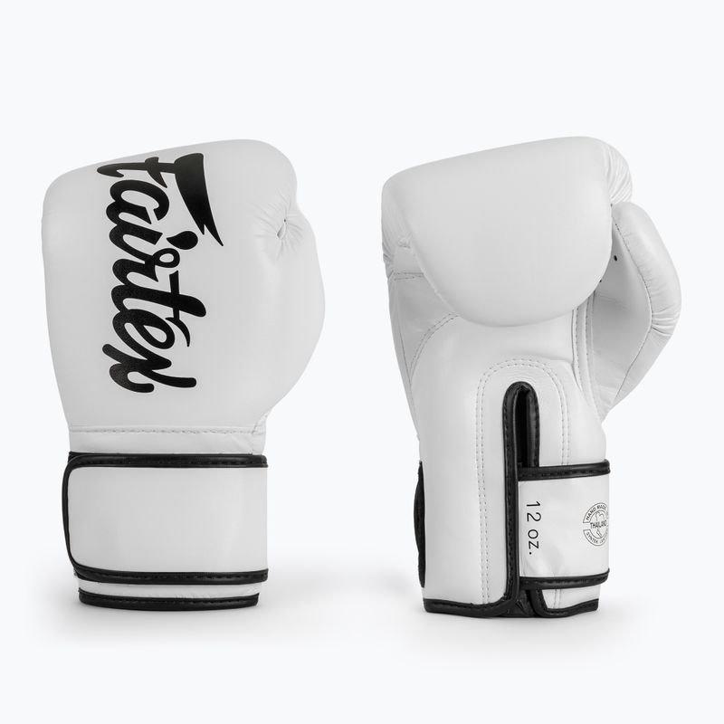 Bokso pirštinės Fairtex Microfiber white