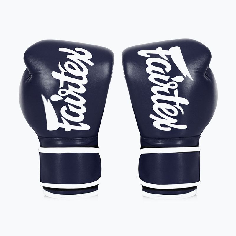 Bokso pirštinės Fairtex Microfiber Art Collections Blue Wave blue