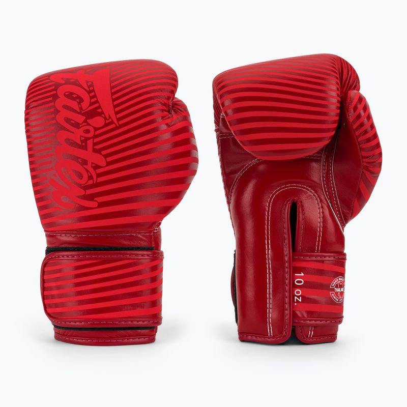 Bokso pirštinės Fairtex Microfiber Art Collections Minimalism Art red
