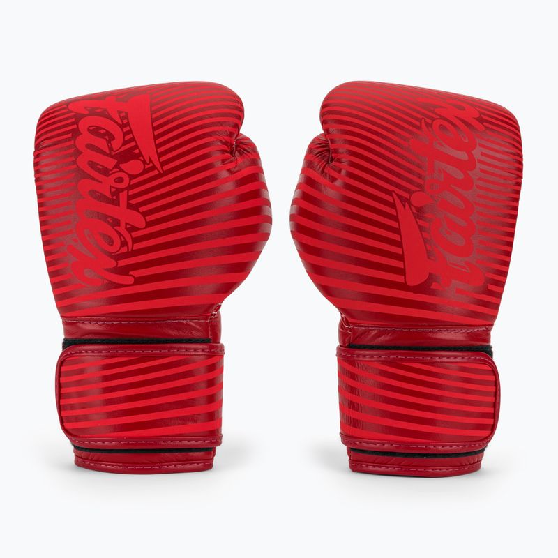 Bokso pirštinės Fairtex Microfiber Art Collections Minimalism Art red 2