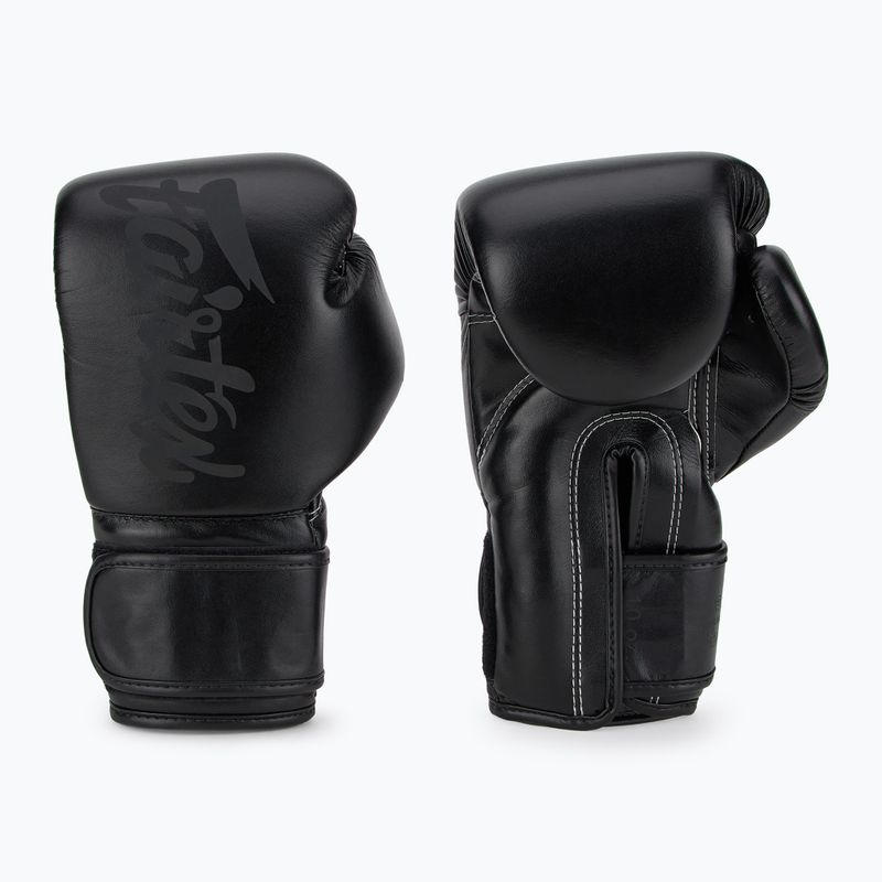 Bokso pirštinės Fairtex Microfiber Art Collection Solid black