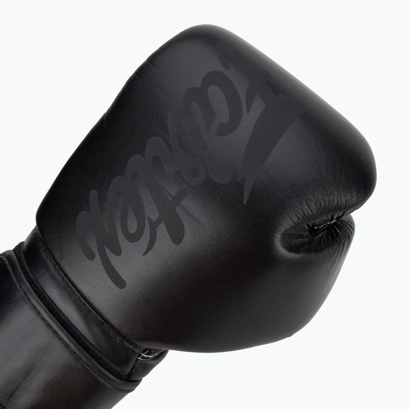 Bokso pirštinės Fairtex Microfiber Art Collection Solid black 5
