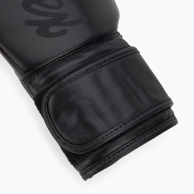 Bokso pirštinės Fairtex Microfiber Art Collection Solid black 6