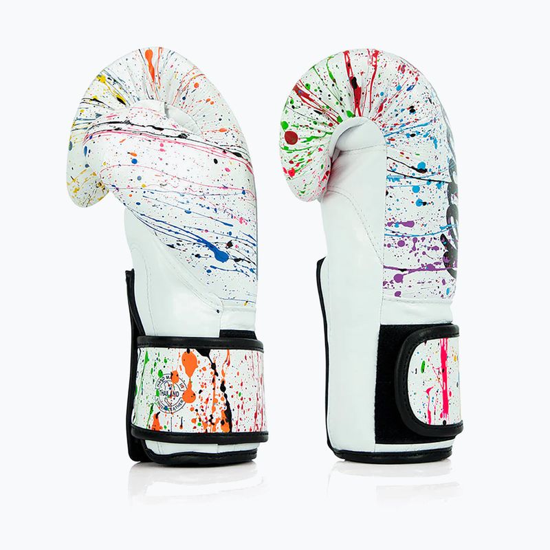 Bokso pirštinės Fairtex Microfiber Art Collections Painter white 3